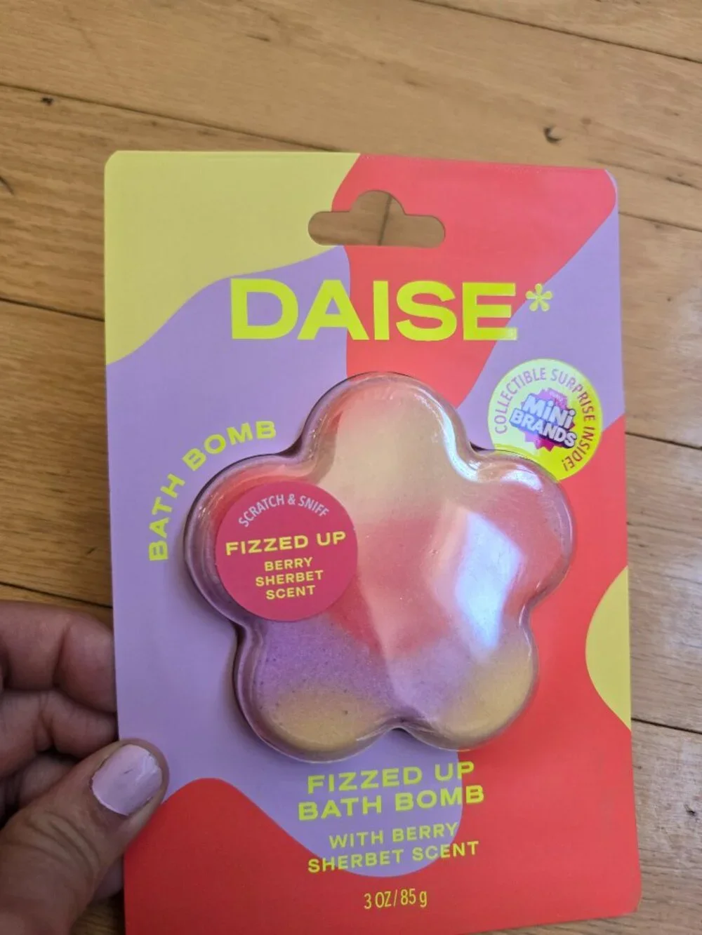 DAISE | Zuru Mini Brands Fizzy Bath Bomb Berry Sherbet Flower Shaped NWT